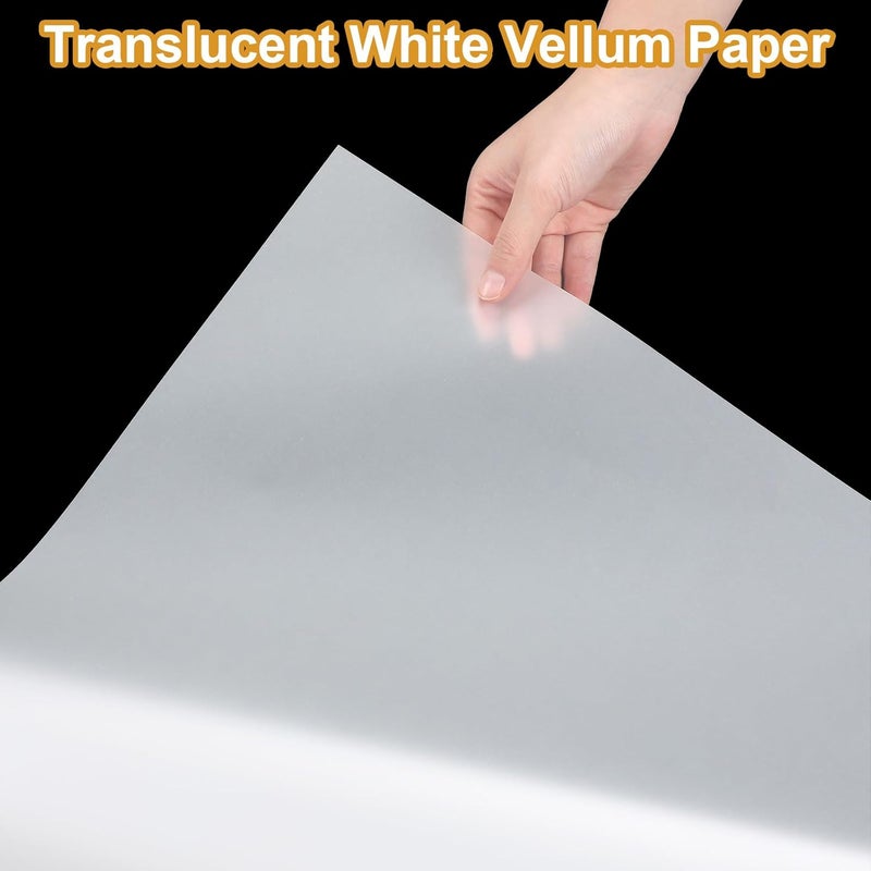ForraFun 18 x 24 Inches Design Vellum Pad Drafting Vellum Paper Pad White Translucent Drafting Tracing Paper for Drawing Design Tracing and Architecture, 50 Sheets - Image 3